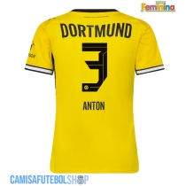 Camisa de time de futebol Borussia Dortmund Waldemar Anton #3 Replicas 1º Equipamento Feminina 2026-27 Manga Curta